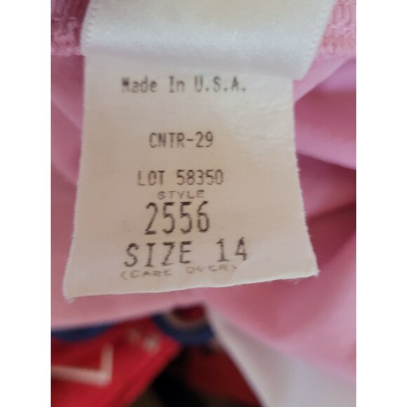 Vintage 80s Cardigan Jacket Size 14 Womens Pink Embellished Button Front Light W - Picture 6 of 7